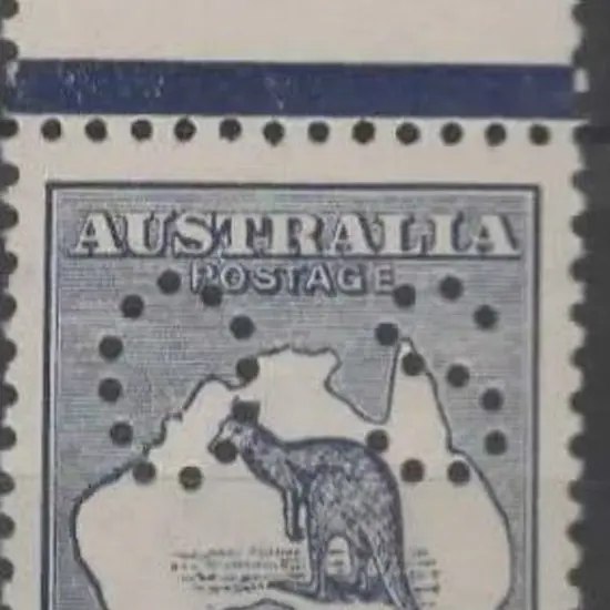 1915/28 2½d deep blue kangaroo, 3rd wmk. Top ...