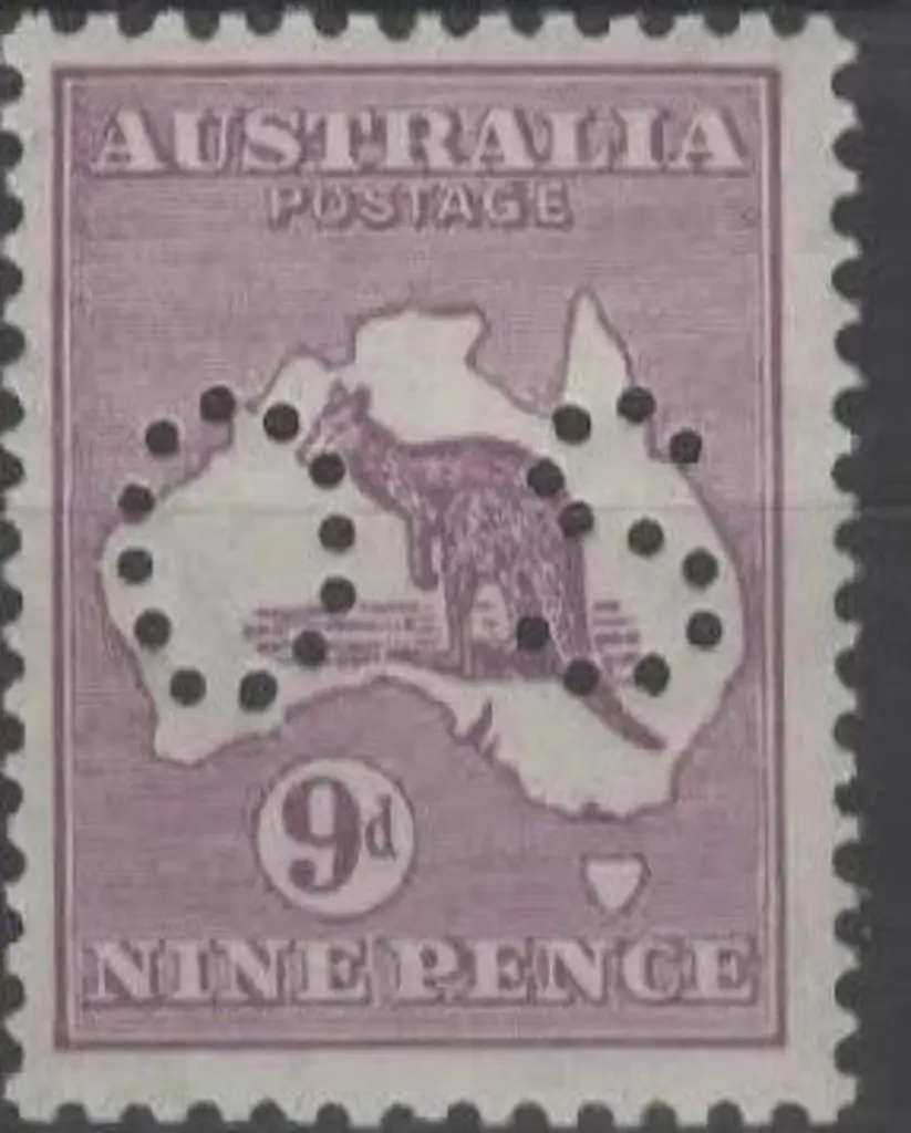 1915/28 9d violet kangaroo, 3rd wmk, Die II ... Image 1++