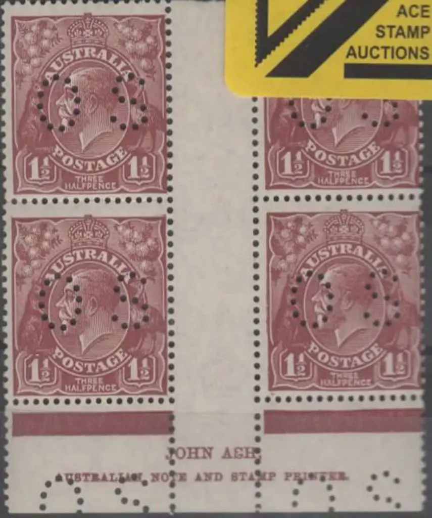1926/30 1½d red brown, perf. 13½ x 12½, Ash ... Image 1++