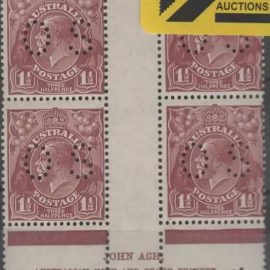 1926/30 1½d red brown, perf. 13½ x 12½, Ash ...