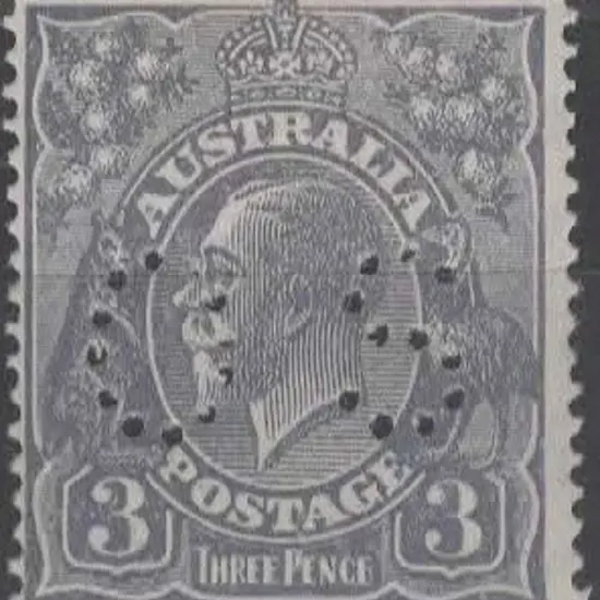 1926/30 3d dull ultramarine KGV, Die I perf. 14, ...