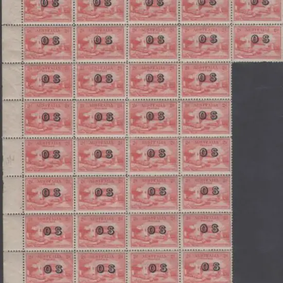 1932 2d & 3d Sydney Harbour Bridge ovptd "OS". ...
