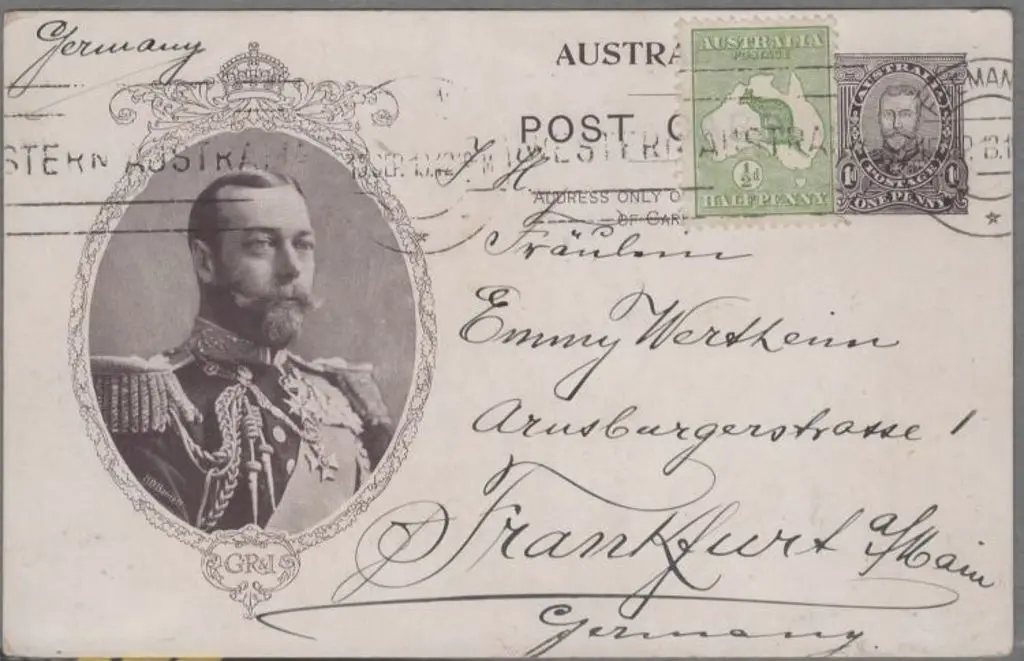 1911 (15th Sept) 1d KGV Coronation Postcard in ... Image 1++
