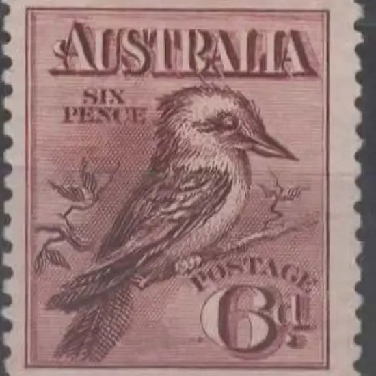 1913 6d kookaburra. MLH with good centering. SG 19 ...