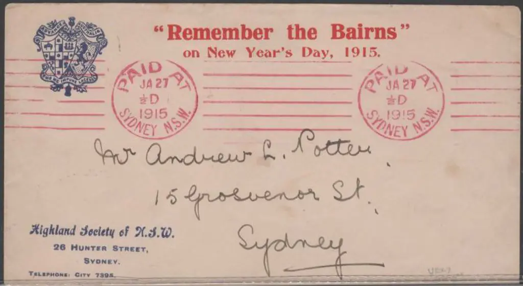 1915 (27th Jan) Highland Society of NSW commercial ... Image 1++