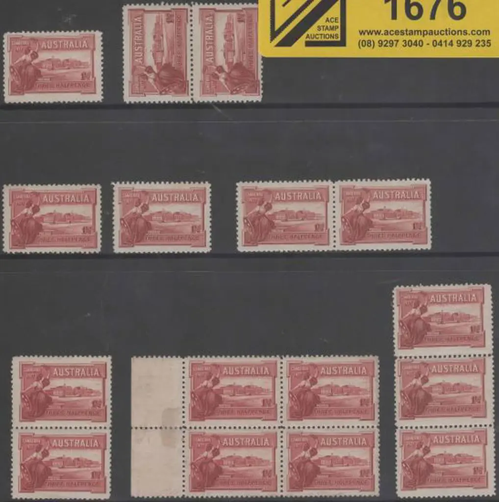 1927 1½d Parliament selection of MUH/MLH noting ... Image 1++