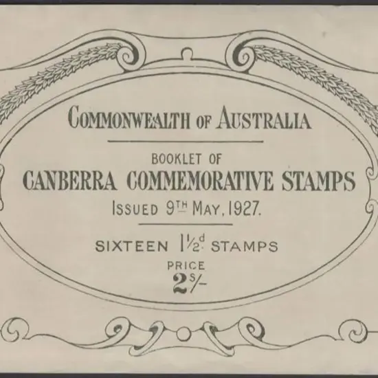 1927 2/- booklet with both panes of 8 x 1½d ...