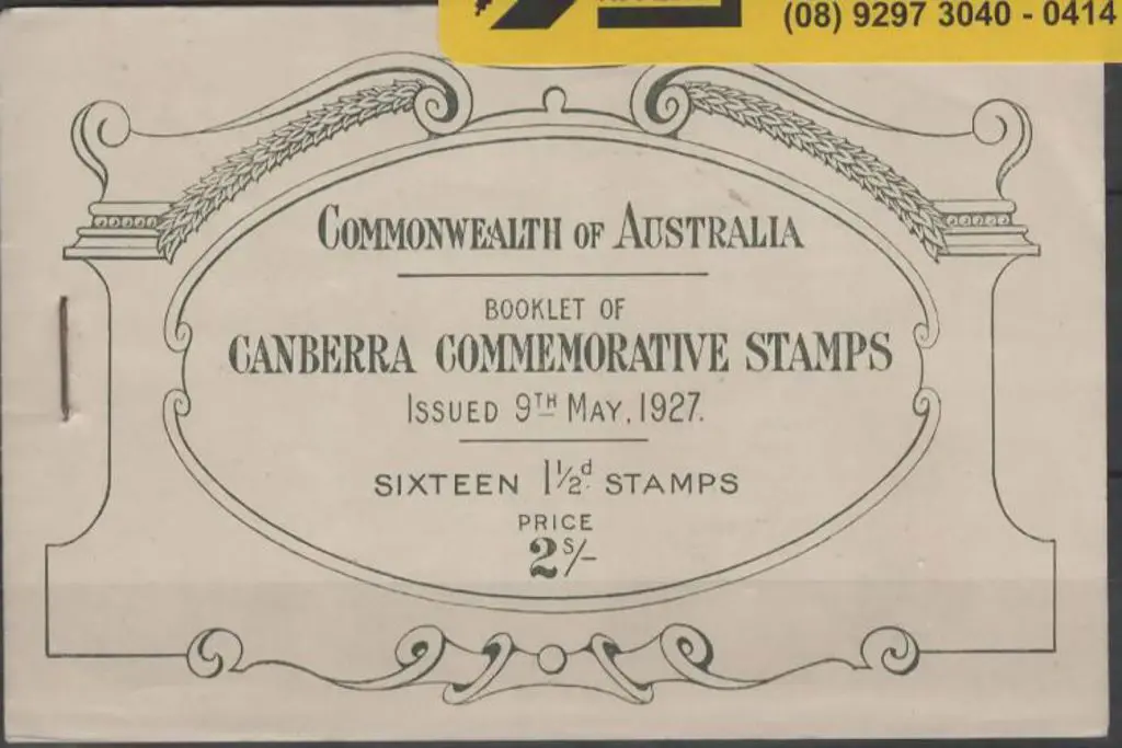 1927 2/- Parliament booklet. Usual odd gum crease. ... Image 1++