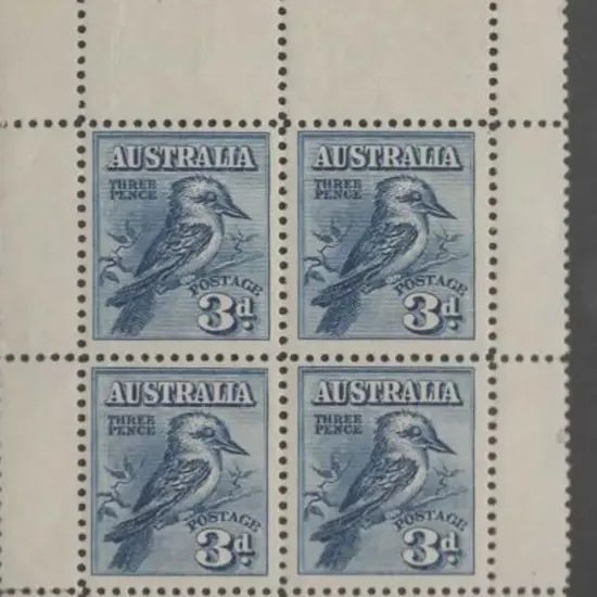 1928 Kookaburra Miniature Sheet. MUH but toned gum ...
