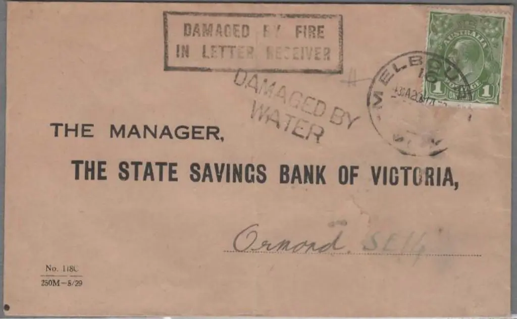 1930 (20th Jan) State Savings bank of Victoria ... Image 1++