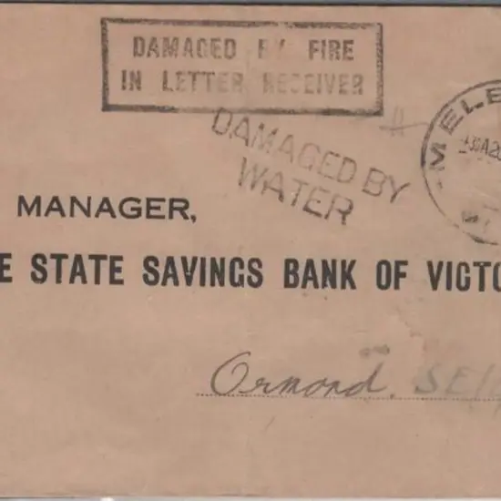 1930 (20th Jan) State Savings bank of Victoria ...
