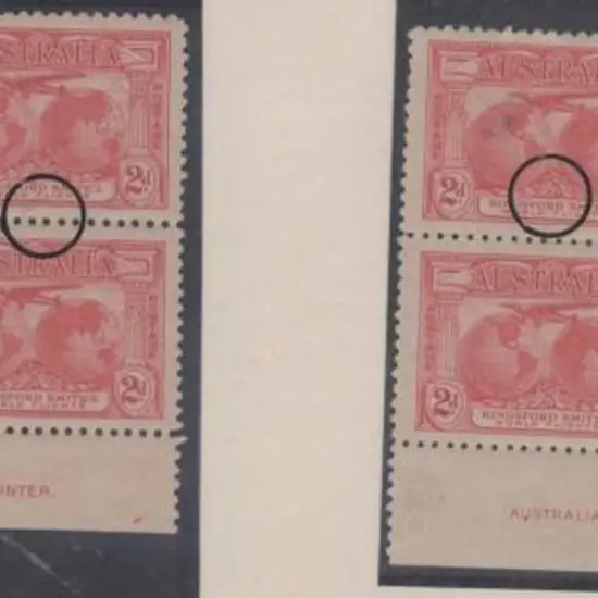 1931 2d Kingsford Smith imprint blocks with Plates ...