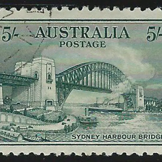 1932 5/- Sydney Harbour Bridge neatly CTO, no gum. ...