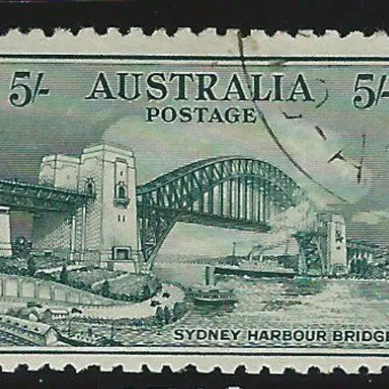 1932 5/- Sydney Harbour Bridge neatly CTO, no gum. ...