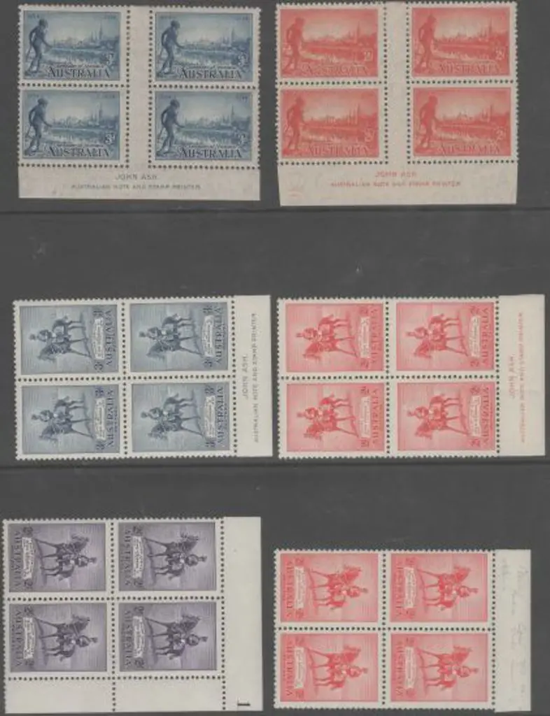 1935 2/- Silver Jubilee in plate 1 block MUH & 2d ... Image 1++