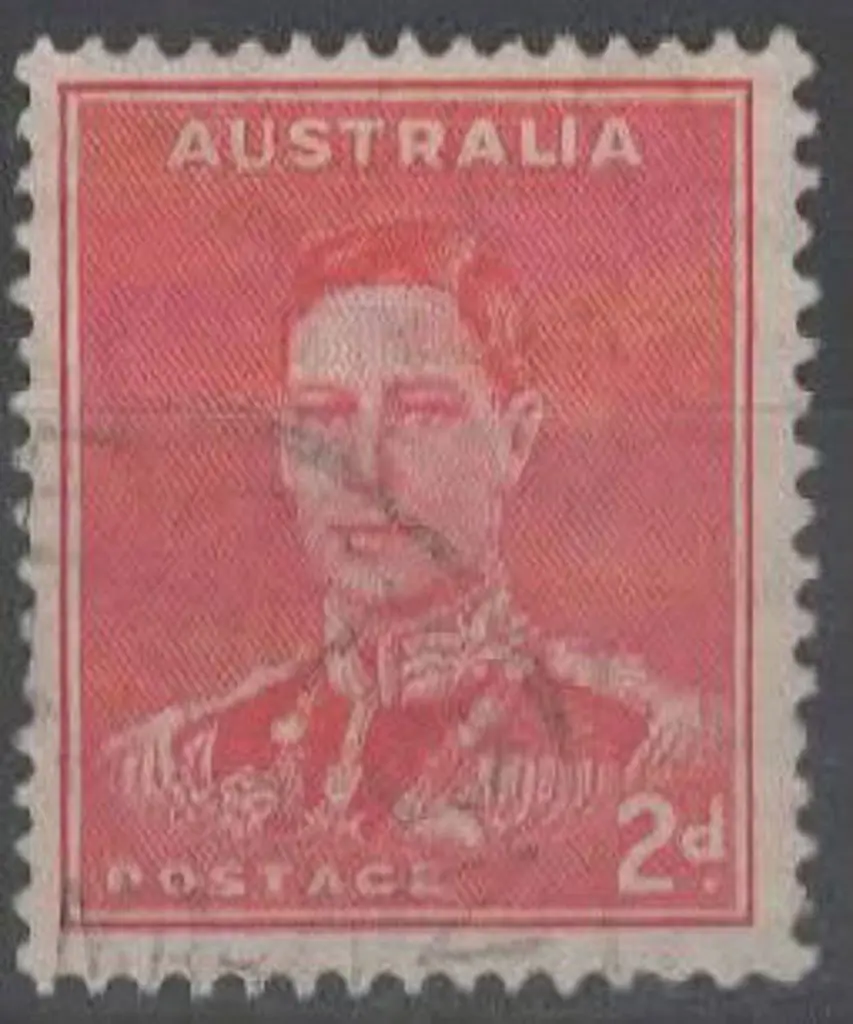 1937/38 2d scarlet KGVI with "medallion flaw". ... Image 1++