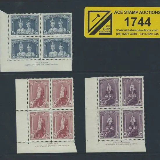 1937/48 Robes set of 3 on thick paper in Ash ...
