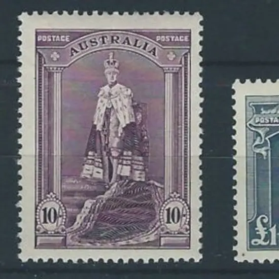 1937/48 Robes set of 3 on thick paper. MUH & ...