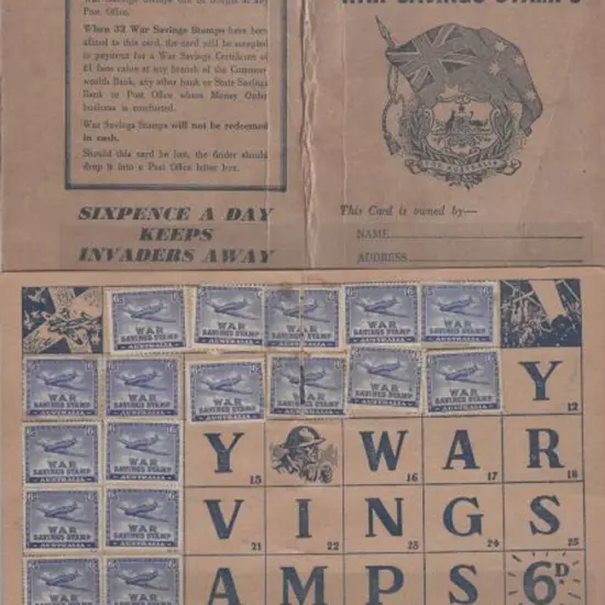 1940 6d spitfire War Savings Stamps x 17 on ...