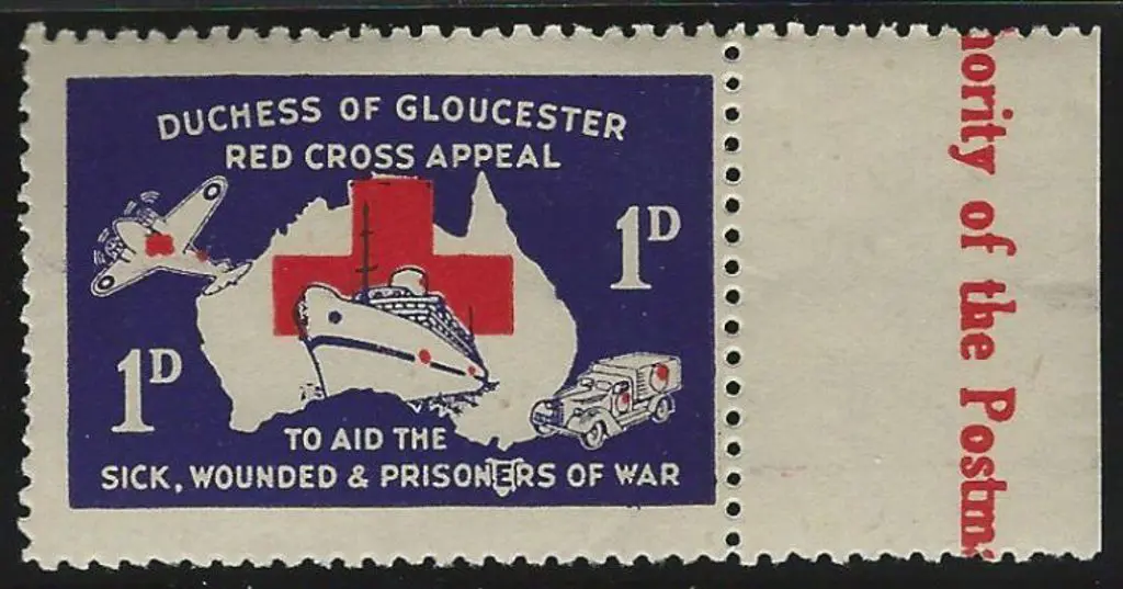 WWII 1d "Duchess of Gloucester Red Cross Appeal to ... Image 1++