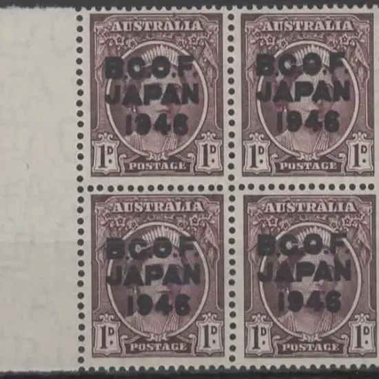 1946 BCOF ovpt on 1d QM marginal block of 4 with ...