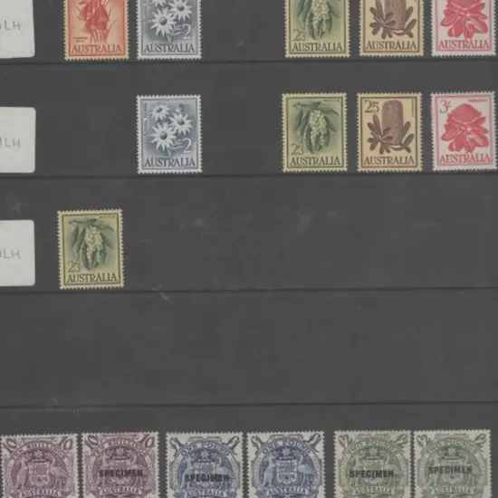 1949/50 Arms set of 3 ovptd "SPECIMEN". MLH plus ...