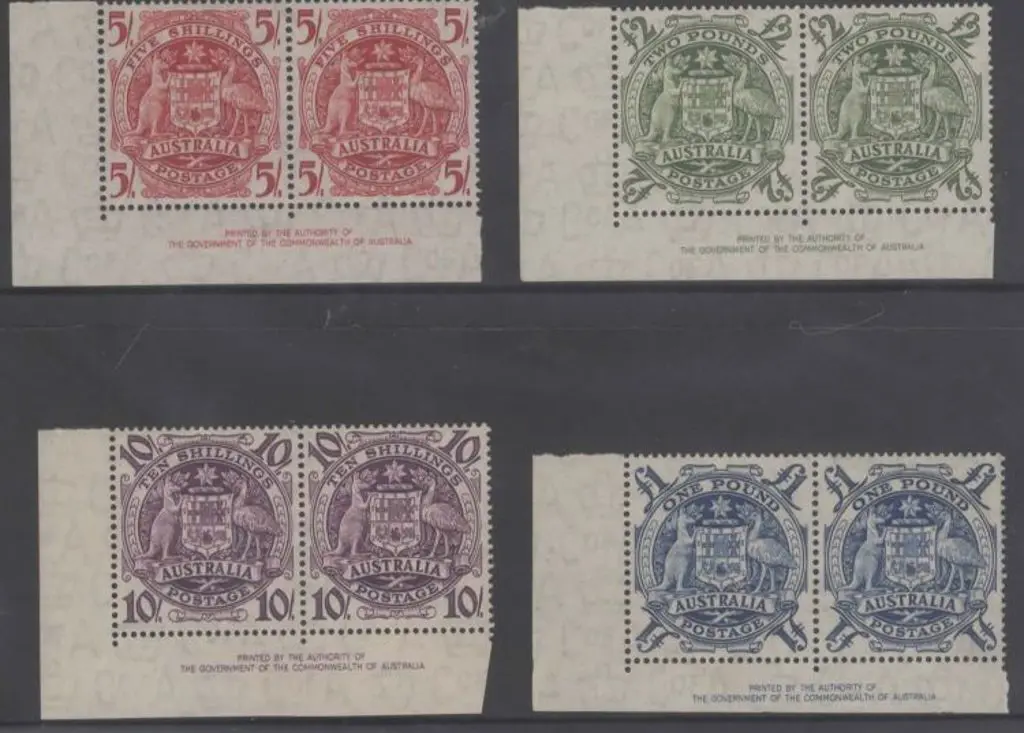 1949/50 Arms set of 4 to £2 in MUH Authority ... Image 1++