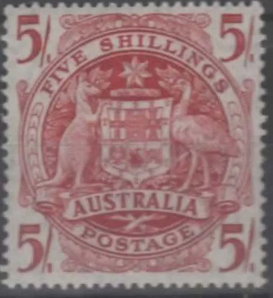 1951 Arms 5/- on thin paper. Fresh MUH & an ... Image 1++