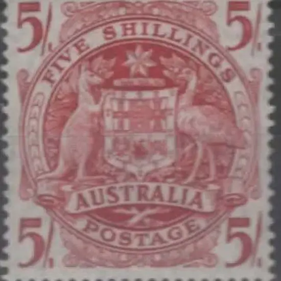 1951 Arms 5/- on thin paper. Fresh MUH & an ...