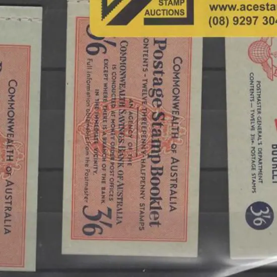 1952 3/6d KGVI booklets x 2 plus 3/6d QEII with ...