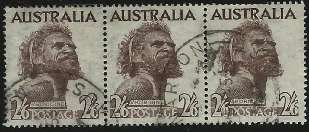 1952/65 2/6d aboriginal with wmk sideways inverted ... Image 1++