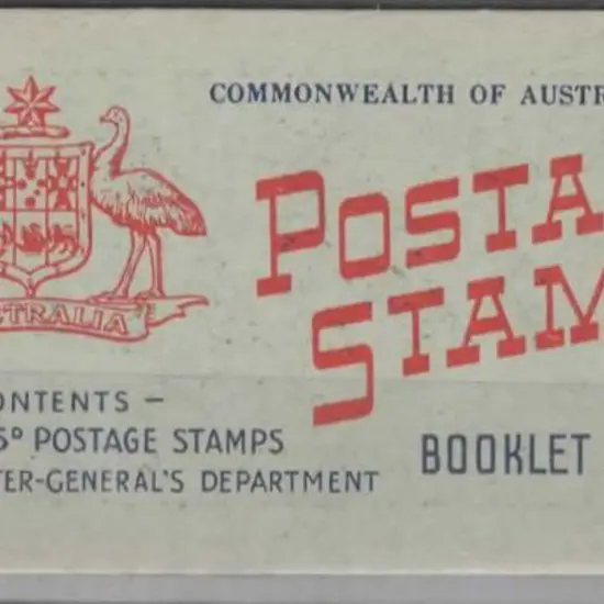 1960/62 5/- booklet with 5d blue QEII. Wax ...