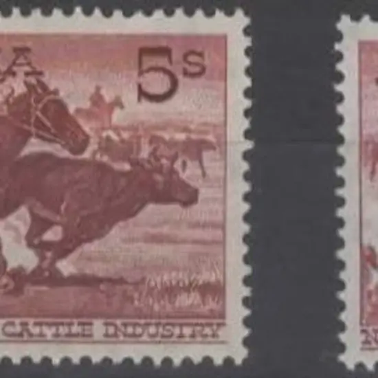 1961/64 5/- cattle in both cream & white papers. ...