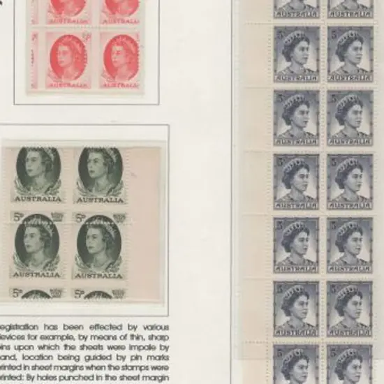 1963 5d Royal Visit marginal block of 4 with ...