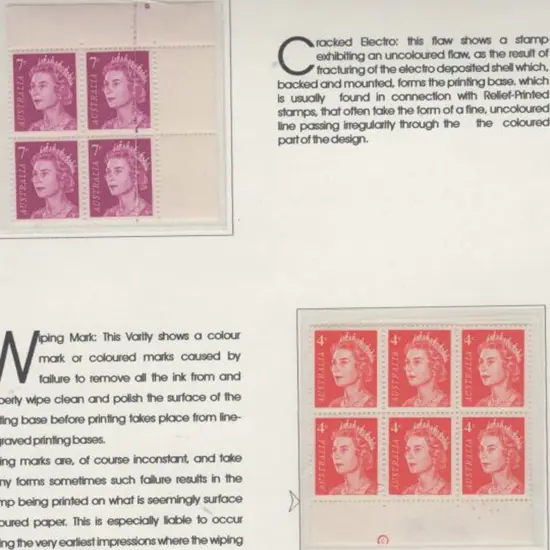 1966 7¢ purple QEII top right corner "pip" block ...