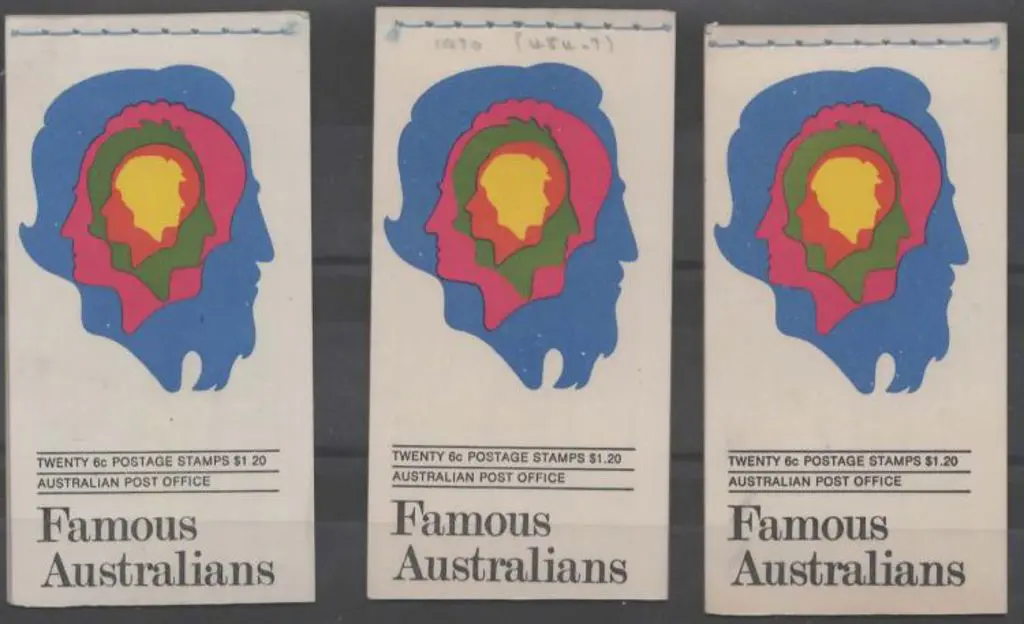1970 $1.20 Famous Aust booklets without Edition ... Image 1++