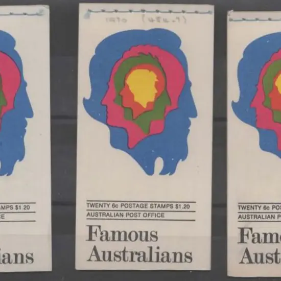 1970 $1.20 Famous Aust booklets without Edition ...