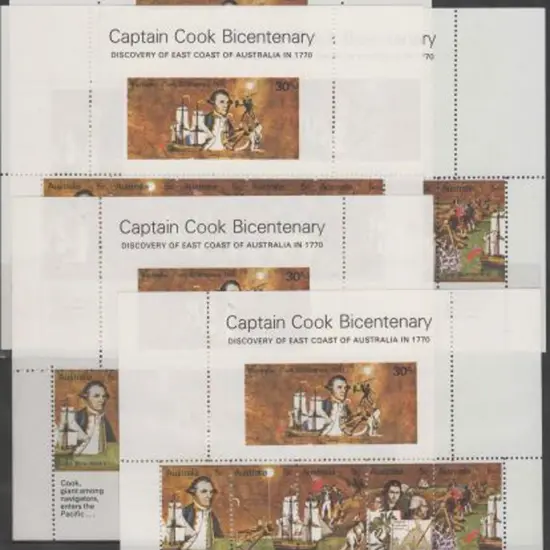 1970 Capt. Cook privately perforated M/S's x 5. ...