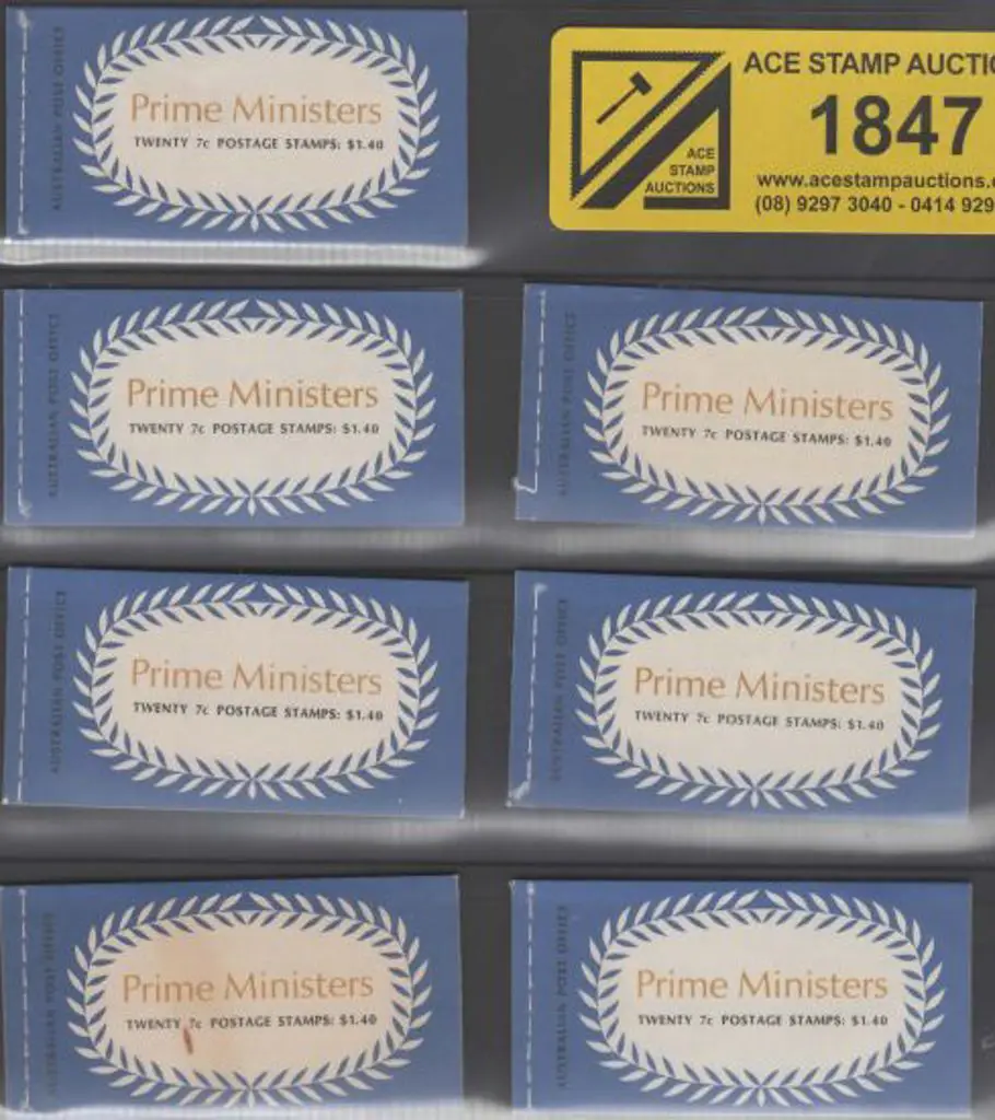 1972 $1.40 Prime Ministers booklets. Edition G71/3 ... Image 1++