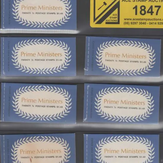1972 $1.40 Prime Ministers booklets. Edition G71/3 ...