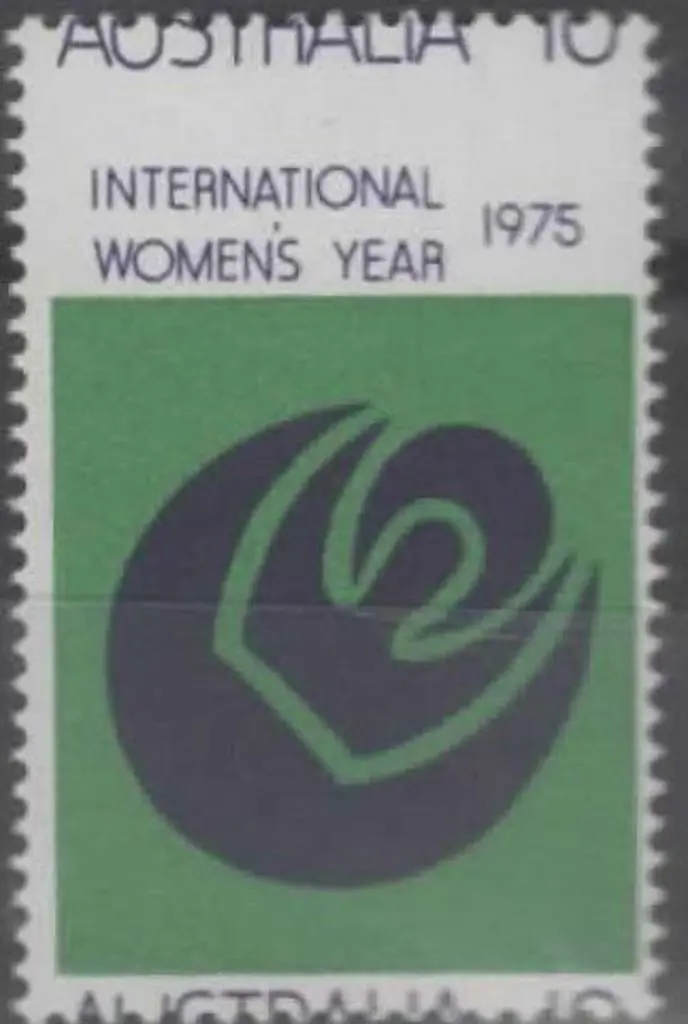 1975 10¢ IWY with dramatically misplaced perfs ... Image 1++