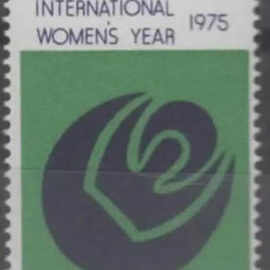 1975 10¢ IWY with dramatically misplaced perfs ...
