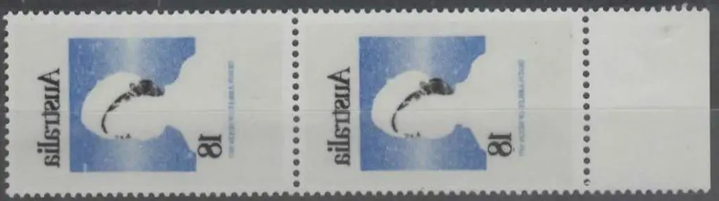 1977 18¢ Silver Jubilee marginal pair with strong ... Image 1++