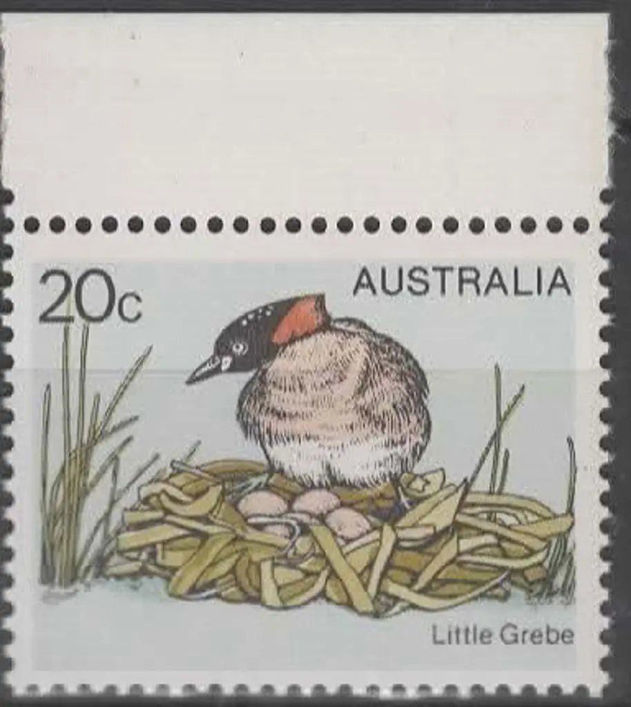 1978 20c Little Grebe with "Yellow (beak & eye) ... Image 1++
