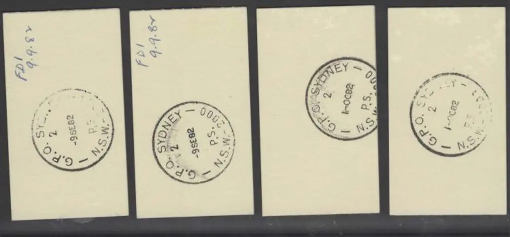 1982 (9th Sept) 60c Trial booklets pmkd FDI GPO ... Image 1++