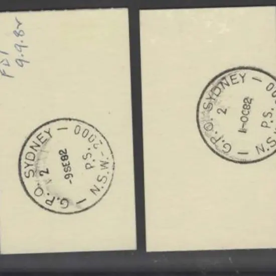 1982 (9th Sept) 60c Trial booklets pmkd FDI GPO ...