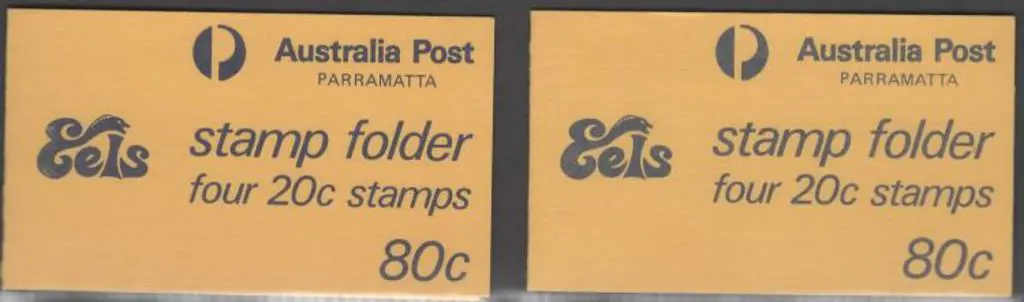 1982 80c Parramatta Eels Stamp Booklets x 2 with ... Image 1++