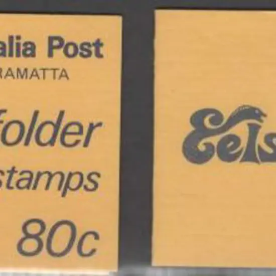 1982 80c Parramatta Eels Stamp Booklets x 2 with ...