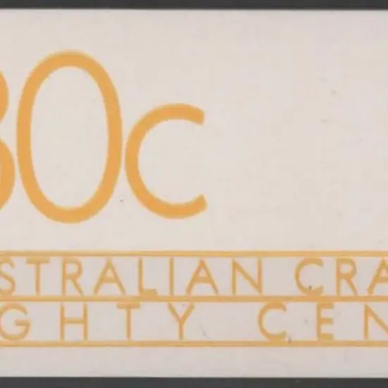 1988 80c Aust Crafts Booklet with "double printed" ...