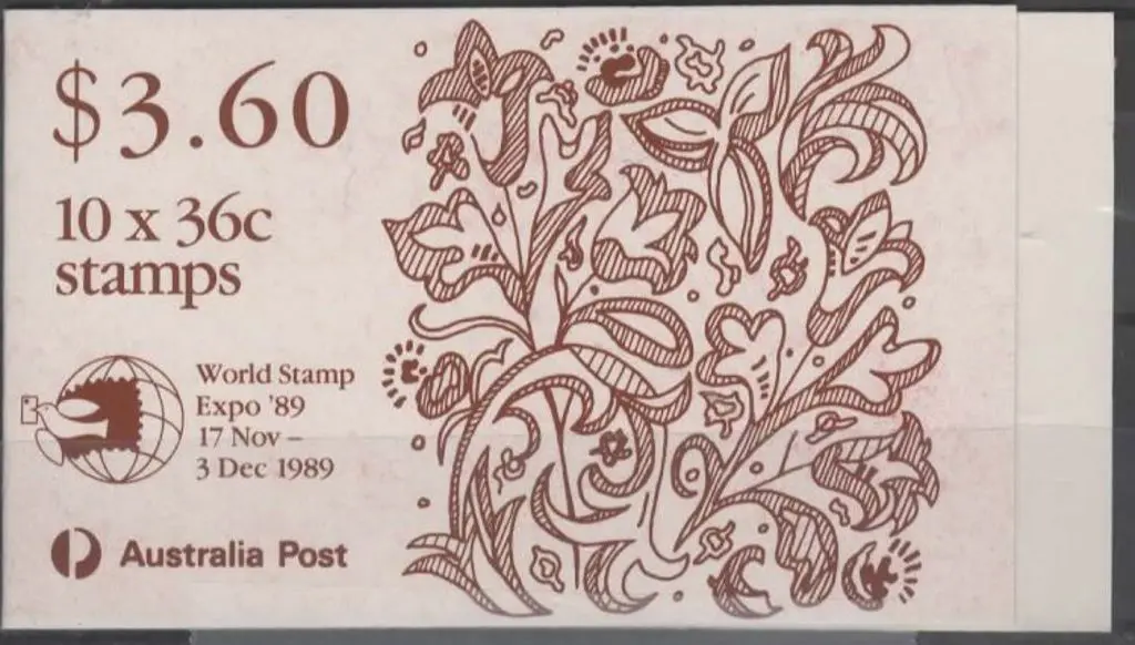 1989 $3.60 Christmas booklet overprinted World ... Image 1++